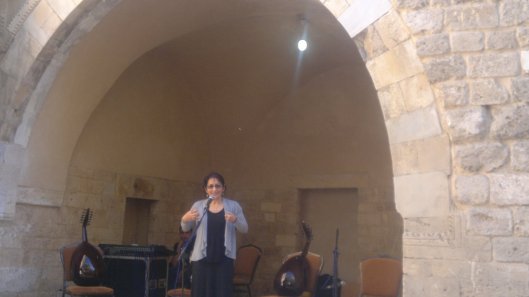 Susan Abu Al hawa during the Cultural event 